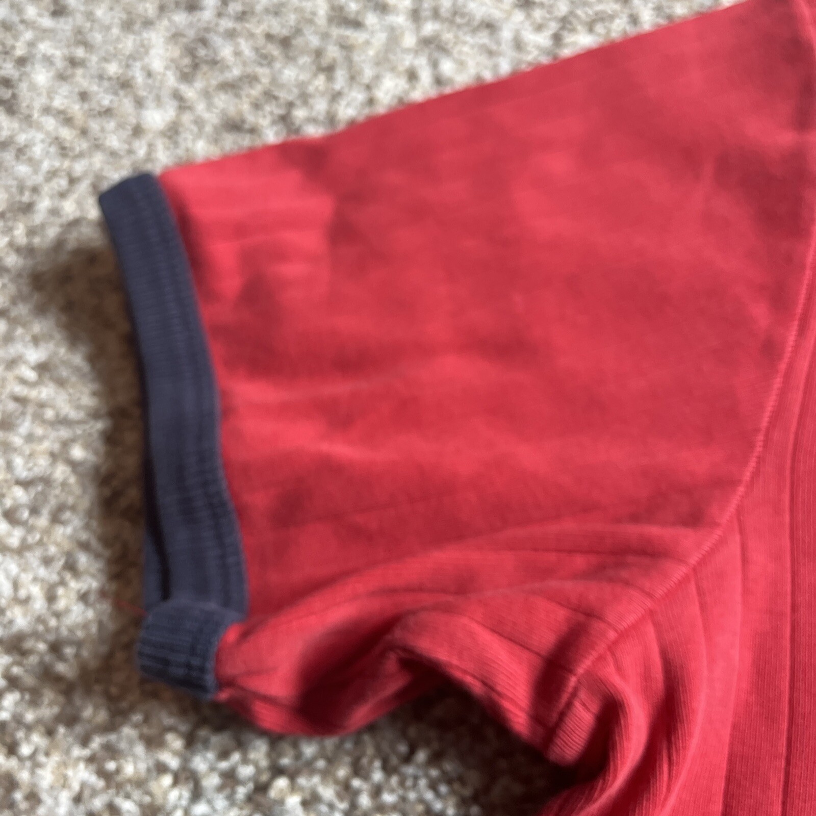 Polo Jeans Co. Ralph Lauren Red With Blue Teim T-Shirt Size Large - View 5