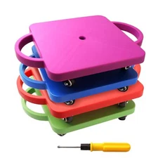 GSE Games & Sports Expert Floor Scooter Board with Handles, Sitting Scooter f...