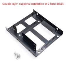 2.5 To 3.5 Hard Disk Bracket Hard Drive Dual Desktop SSD Mounting Bracket