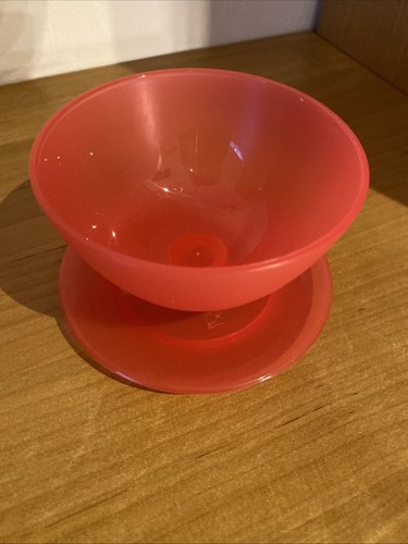 Tupperware Dessertbecher Eisbecher, rot | Junge Welle | Neu