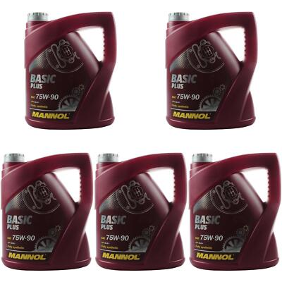 5x 4 Liter Original MANNOL Getriebeöl Basic Plus 75W-90 API GL 4+ Gear Oil