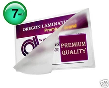 200/pack Badge ID size Hot 7 Mil Laminating Pouches 2-9/16 x 3-3/4 Clear