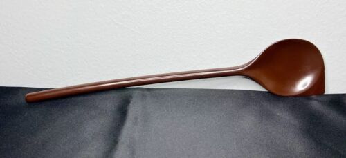 Vtg Copco Brown Melamine Stirring Scraping Spoon Porcelli Design 11” USA *Flaws* - Picture 9 of 24