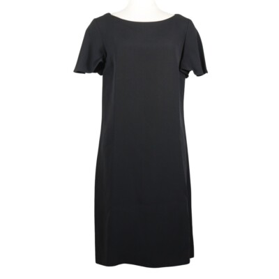 PRADA Short vente sleeve Backhaul one piece black Rayon Women