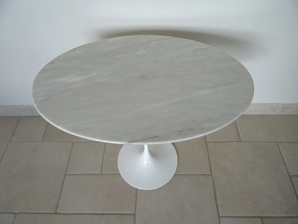 ancienne table basse  KNOLL INTERNATIONAL coffee side table pied tulipe 1970 - Photo 2/4