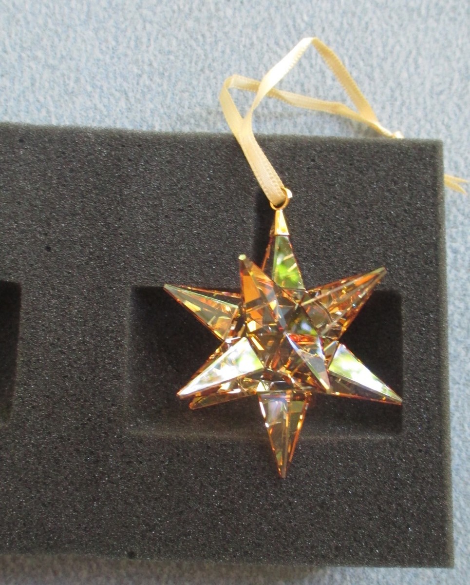 Swarovski Crystal Golden Shadow Star Christmas Ornament 5064260