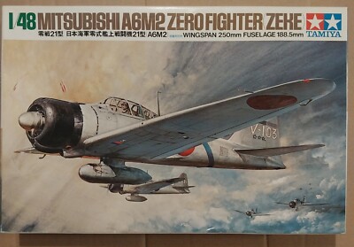 Tamiya 1/48 Zero Fighter A6M2 #61016 (missing canopy)