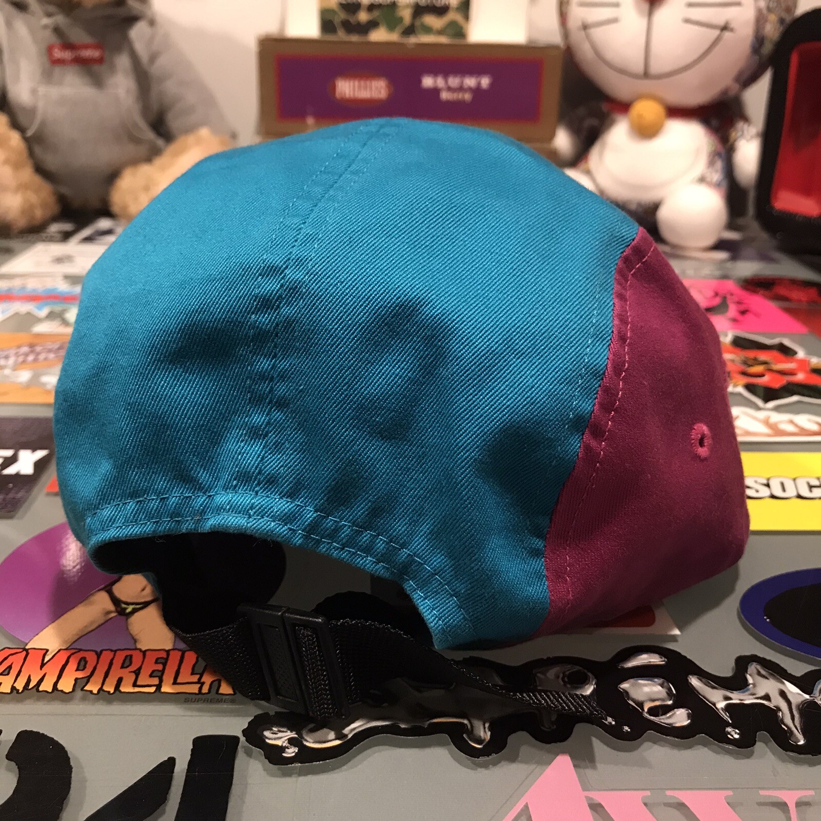 contrast panel camp cap