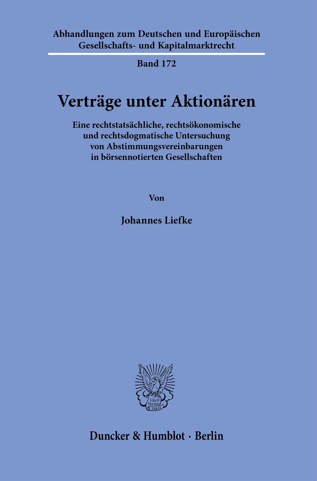 Thumbnail - Johannes Liefke | Verträge Unter Aktionären. | Buch | Deutsch (2021) |