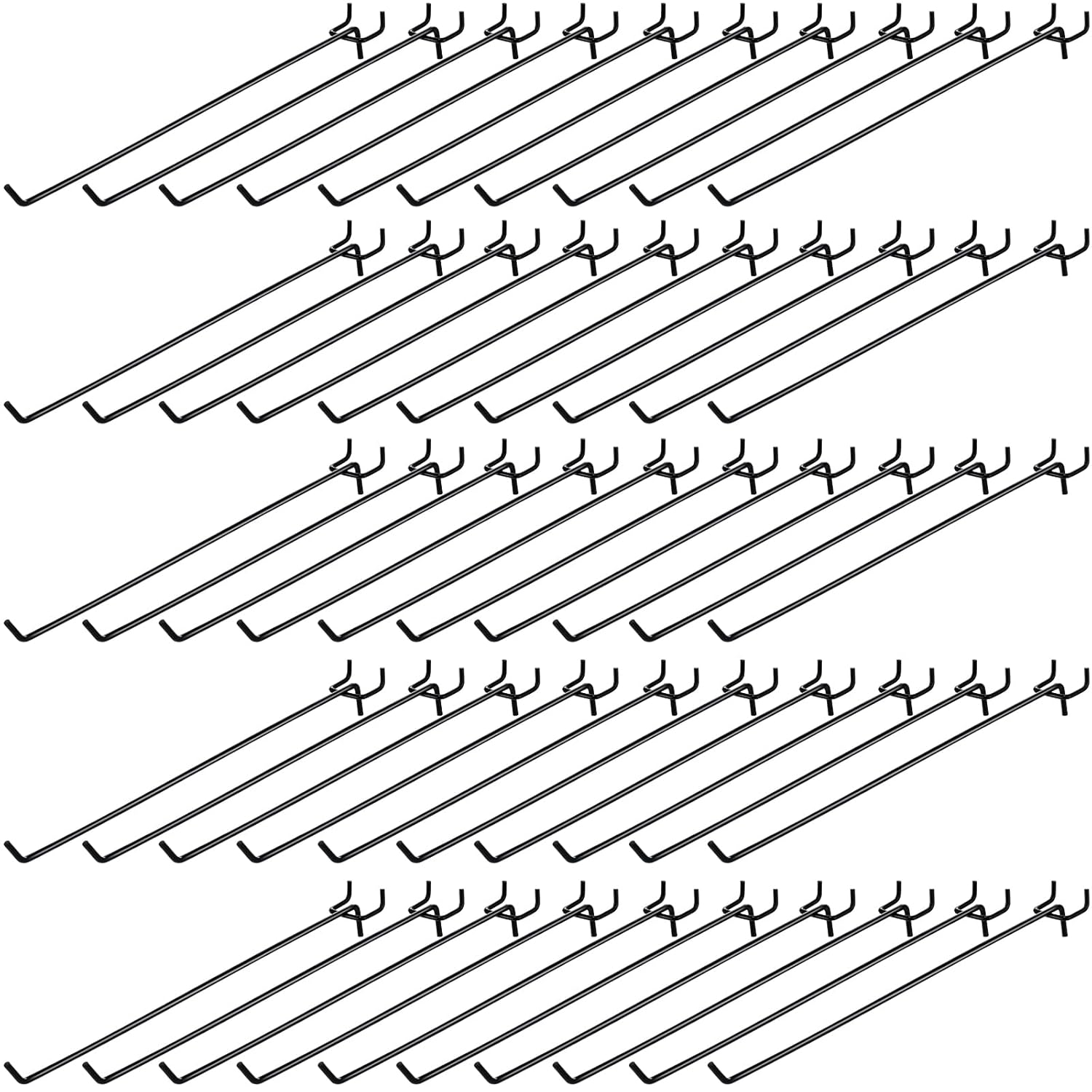 100 Pcs Peg Board Shelving Hooks Stainless Steel Pegboard Hook Pegboard Display