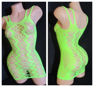Exotic Dancer Stripper Sexy Mesh Dress Clubwear Dancewear     (O1474)