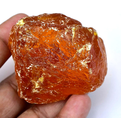 247.50 CT Natürlich Baltisch Karamellbonbon Ei Eigelb Bernstein Facettiert Rough