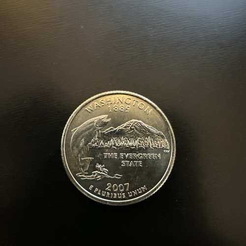 2007 P Washington State Quarter folder filler - Circulated Actual Coin Shown! - Picture 2 of 2