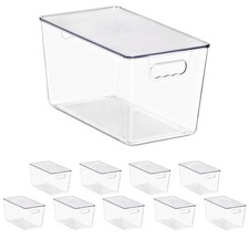 Sorbus Clear Stackable Storage Containers with Lids for Kitchen