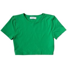 Babaton Aritzia Original Contour Crew Lined Cropped Tee Short Slv T Shirt XS