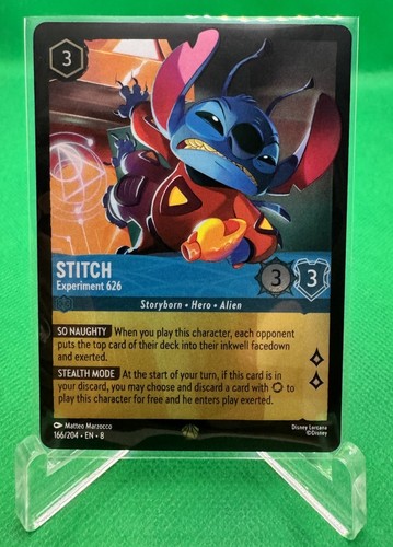 Stitch - Experiment 626 166/204 Legendary Cold Foil Reign of Jafar Lorcana