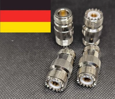 MARKENLOS N Buchse auf PL-Buchse SO239 Amateurfunk, CB, BOS Adapter UHF PL259 10040