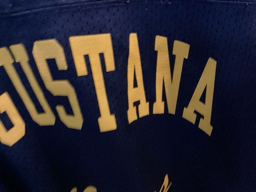 Vintage Augustana Vikings Football CHAMPRO Navy SPELL OUT V-Neck Jersey SZ 2XL - Cool - Bild 9 von 14