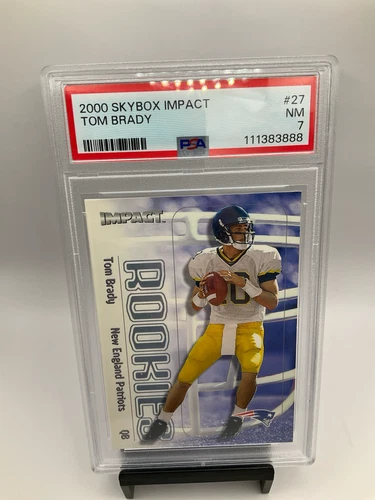 2000 SKYBOX IMPACT TOM BRADY PSA 7