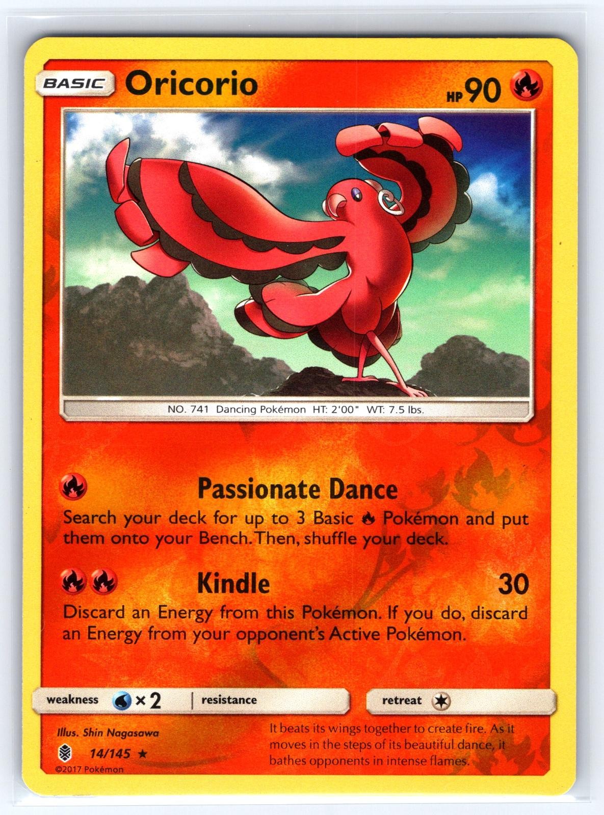 Oricorio 14/145 R Guardians Rising Pokemon Reverse Holo NM