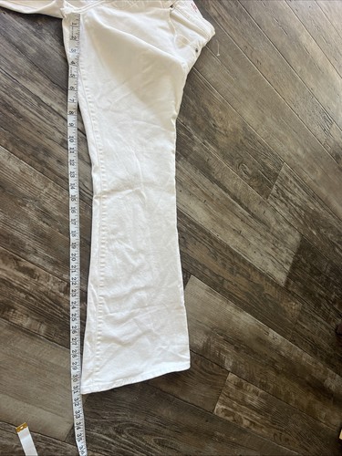 Lucky Brand Womens Stevie High Rise Flare White Jeans Size 12/31 NEW 70s Look - Picture 6 of 8