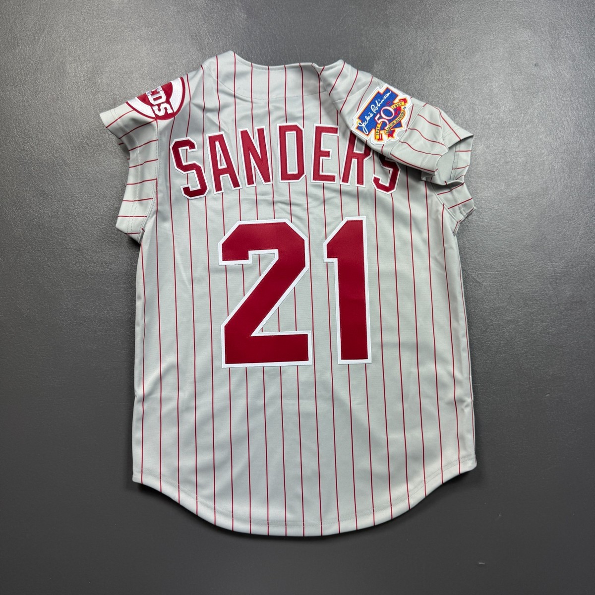 100% Authentic Deion Sanders Mitchell Ness 1997 Cincinnati Reds