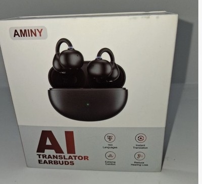 Aminy AI Instant Two-Way Translator Earbuds 163 Languages & Accents U9 Real Time