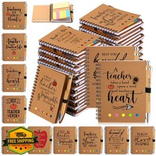 Glenmal Teacher Appreciation Gift Set, Notebook and Bamboo Pens