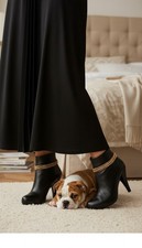 2PCS Women Gold Metal Chain Double Strand Boot Bracelet Shoe Band Anklet Classic