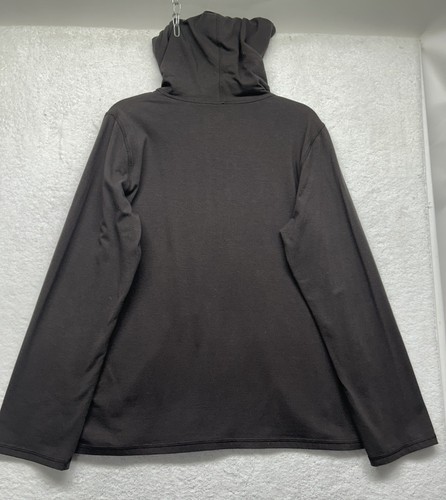 Eileen Fisher Damen Gr. L Braun Langarm Full Zip Hoodie Jacke (T5) - Bild 4 von 6