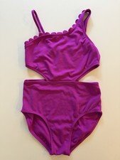 ART CLASS Girl s Cut-Out Swimsuit, Size L 10/12 , Purple, One -Piece, NWOT