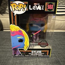 Funko Pop! Marvel Loki Sylvie Blacklight #988 Figure with Protector