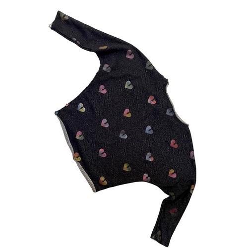 Appaman Slouchy Glitter Hearts Sweatshirt Multi Color Size 8 - Picture 4 of 6