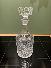 crystal decanter, a vintage piece in the Edinburgh Crystal "Berkeley" pattern