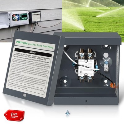 PSR110220 PSR Dual Voltage Pump Start Relay 110V-220V for Timed Lawn Controller