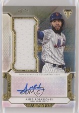 2018 Topps Triple Threads Single Jumbo Relics Silver /75 Amed Rosario Auto 08jk