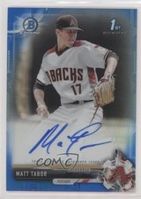 2017 Bowman Draft Chrome Pick Blue Refractor /150 Matt Tabor #CDA-MT Auto 8k4