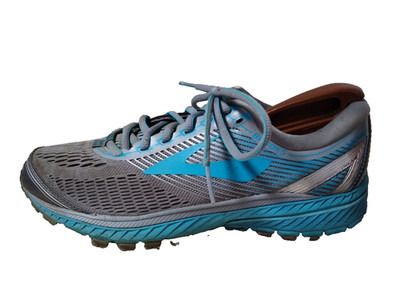 Brooks Ghost 10 Women s Size 8.5 Gray Teal Running Shoes 1202461B038 Cushioned