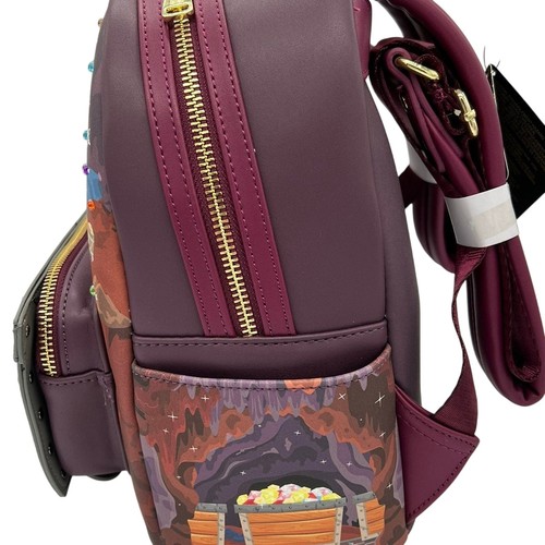 New PinkCON - Loungefly Disney Seven Dwarf Mine Cart Mini Backpack - Picture 2 of 5