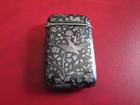 Antique - FRENCH - SILVER NIELLO -1880s   MATCH SAFE w/  BIRDS   #10 of 12 — photo 2
