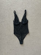 Victoria's Secret black lace bodysuit Size S