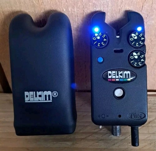 Delkim Tx-i Plus Indicateur de morsure sans fil BLEU / BLUE Indicateur de morsure Pêche à la carpe Barbe - Photo 1/7