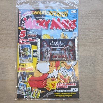 OVP Micky Maus Magazin LE4 Yoda Force Attax Serie 3 Star Wars Neu Booster