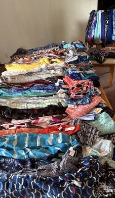 Women's Scarves, Variety Of Colors, Textures, Majority Of Them Brand New