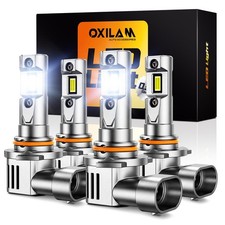 OXILAM New 9005 9006 LED Bulb Combo, HB-3 HB-4 90000LM 9005 9006, 6500K White