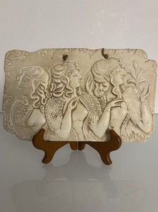 Ceramic “The Three Ladies of Knossos” No. 47 Made In Greece Hanging Wall Art
