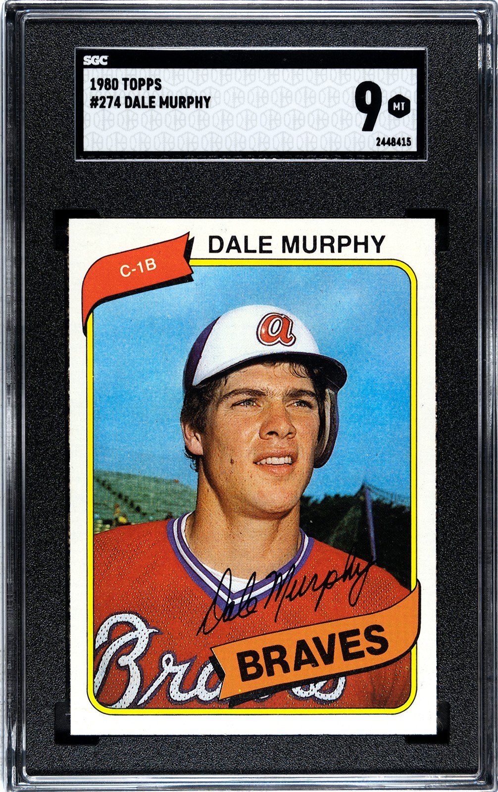 1980 Topps #274 Dale Murphy SGC 9 MINT