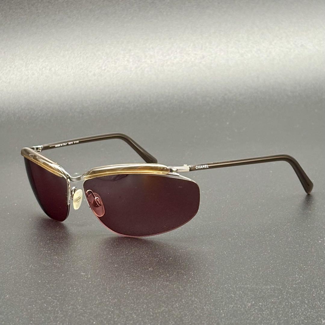 Chanel Coco Mark Vintage Rimless Sunglasses M177