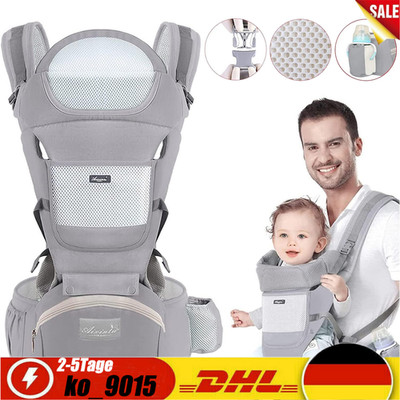 Babytrage für Neugeborene ab Geburt Ergonomische Babytrage Hüftsitz Baby