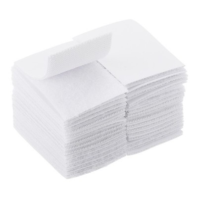 32 Paar 2,4x1,6 Zoll Klettverschlüsse für Home Office, weiß